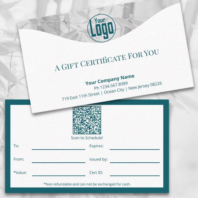 Sophisticated Life Coach Logo Gift Certificate (Sophisticated Life Coach Logo Gift Certificate, To, From, Value, Expiry, By, Tracking ID, QR-code)