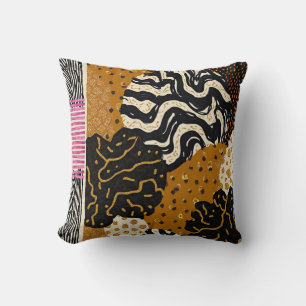 Sophisticated Luxury African Caribbean Asian Throw Pillow