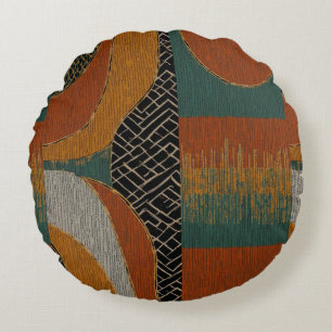 Sophisticated Luxury African Caribbean Island Round Pillow