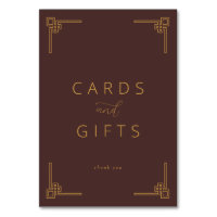 Sophisticated Maroon Gold Thank You Card