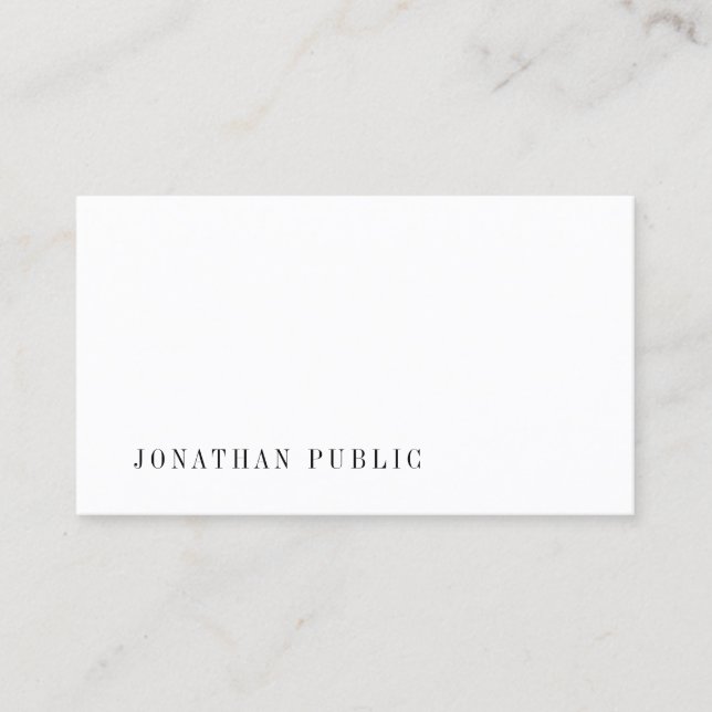 Sophisticated Minimal Professional Modern Template Business Card (Front)