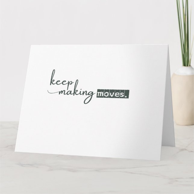 Sophisticated minimalist card (Front)