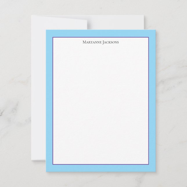 Sophisticated Minimalist Frame Note Card (Front)
