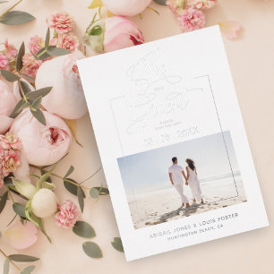 Sophisticated Minimalist Photo Elegant Script