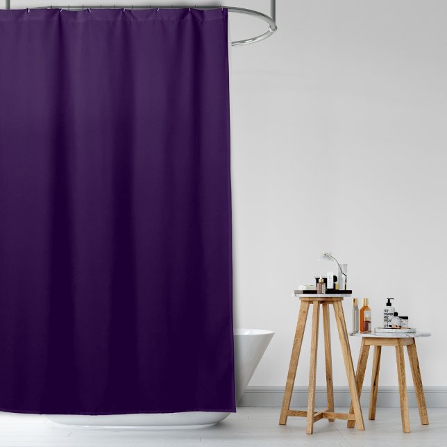 Sophisticated Minimalist Unicolored Deep Violet (Sophisticated Minimalist Unicolored Deep Violet Shower Curtain)