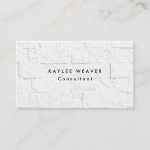 Sophisticated Minimalist Wall Bricks Professional Business Card