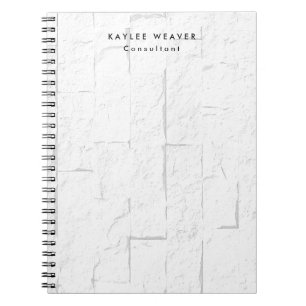 Sophisticated Minimalist Wall Bricks Professional Notebook