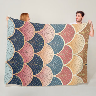 Sophisticated Modern Abstract Seamless Pattern  Fleece Blanket