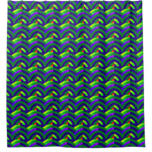 sophisticated modern green/blue chevrons pattern