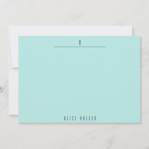 sophisticated modern monogram card