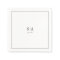Sophisticated monogram black and white minimalist