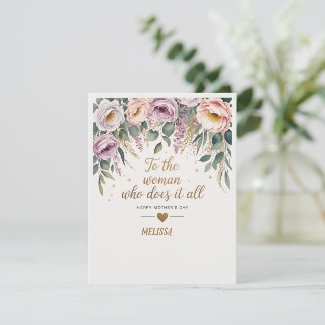 Sophisticated Mother's Day Card (Standing Front)