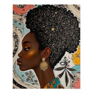 Sophisticated Multicolor Abstract Poster