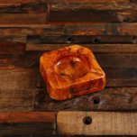 Sophisticated Natural Wood Cigar Ashtray<br><div class="desc">This personalized natural wood ashtray features your custom text or design,  making it a one-of-a-kind gift for a business professional. It has three grooves so that up to three cigars can be held in place at once.</div>