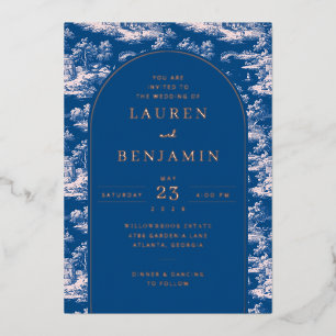 Sophisticated Navy Vintage Landscape