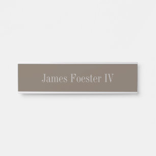 Sophisticated Neutral Colour Desk Hanging Nameplat Door Sign