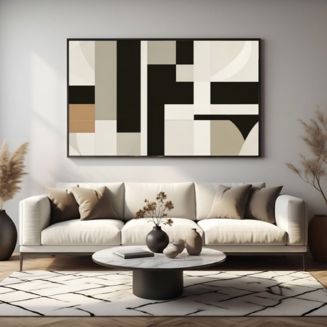 Sophisticated Neutral Geometry Poster (Creator Uploaded)