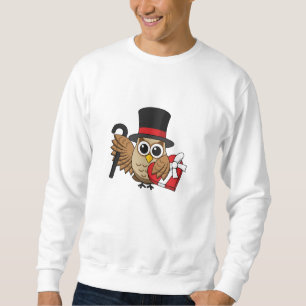 Sophisticated Owl with Heart Chocolate Box Sweatshirt