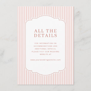 Sophisticated Pink Stripes Enclosure Card