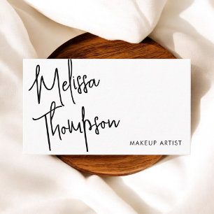 Sophisticated Script Signature Minimal  Business Card