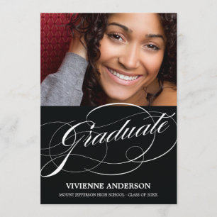 SOPHISTICATED SENIOR GRADUATION PARTY INVITATION