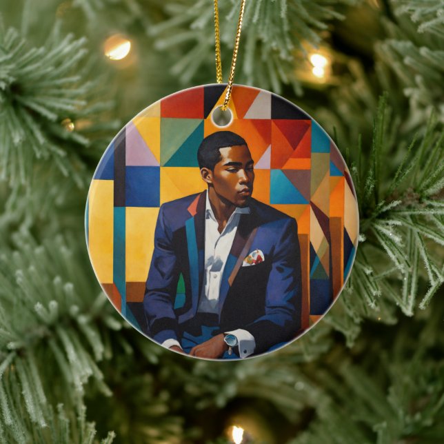 Sophisticated Soulful Holidays    Ceramic Ornament (Tree)