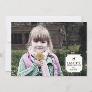 Sophisticated Tag Holiday Photo Cards