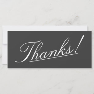 Sophisticated "Thanks!" Card