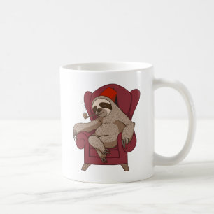Sophisticated Three Toed Sloth Coffee Mug