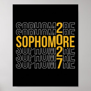 Sophomore 2027 Back To School First Day Of 10th Gr Poster