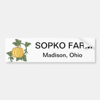 sopko farm bumper sticker