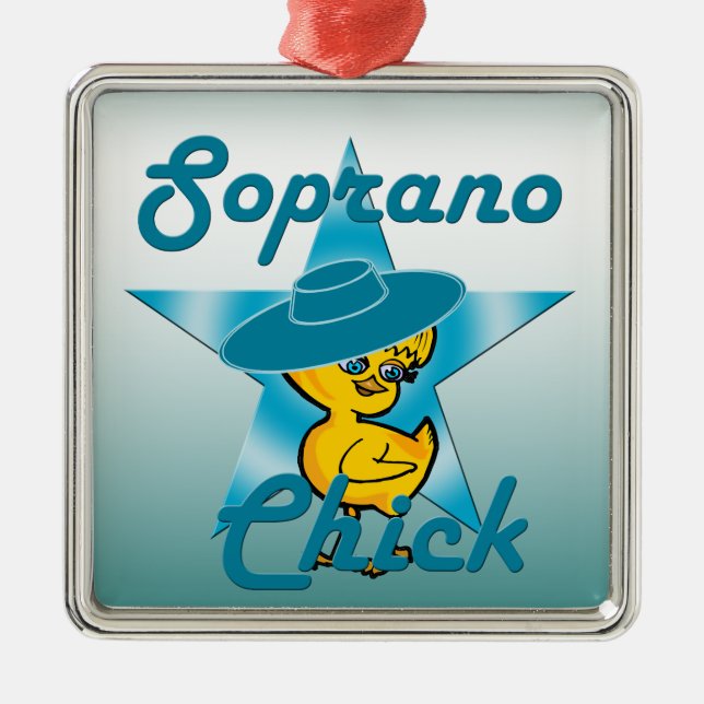Soprano Chick #7 Metal Ornament (Front)