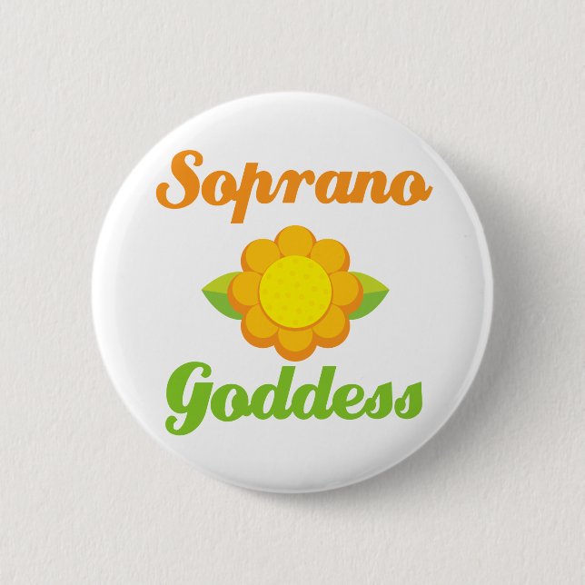 Soprano Goddess 2 Inch Round Button (Front)