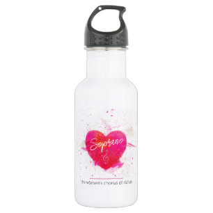 Soprano Musical Heart Singing Part 532 Ml Water Bottle