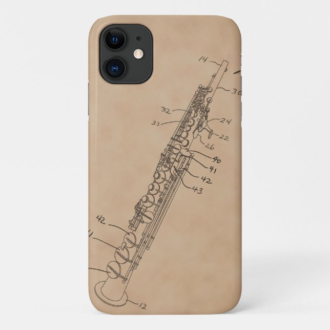 Soprano Sax Case-Mate iPhone Case (Back)