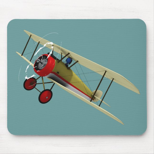 Sopwith Camel and Pilot Mouse Pad (Front)
