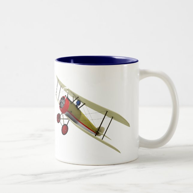 Sopwith Camel and Pilot Two-Tone Coffee Mug (Right)