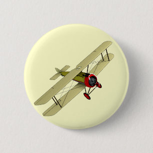 Sopwith Camel Biplane 2 Inch Round Button