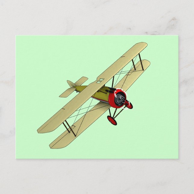 Sopwith Camel Biplane Postcard (Front)