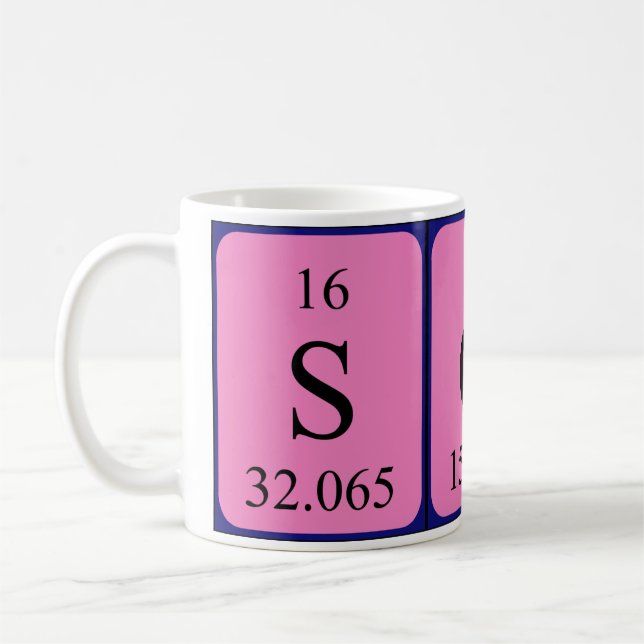 Sora nom de table périodique mug (Gauche)