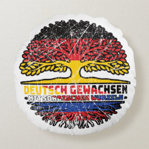 Sorben Sorbisch Deutsch Deutschland Baum Wurzel Round Pillow
