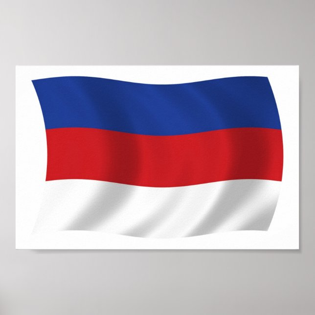 Sorbs Flag Poster Print (Front)