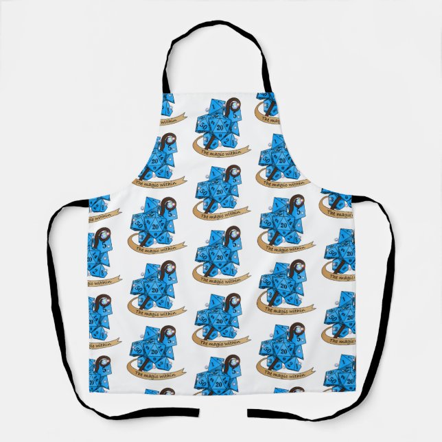 Sorcerer Dice Design Apron (Front)