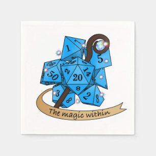 Sorcerer Dice Design Napkin