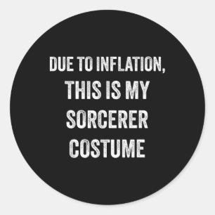 Sorcerer Halloween Costume Classic Round Sticker