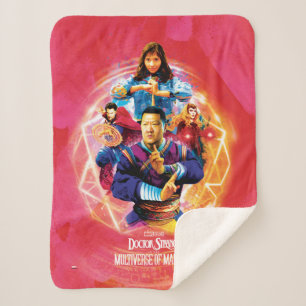 Sorcerer Supreme & Allies Mystic Graphic Sherpa Blanket