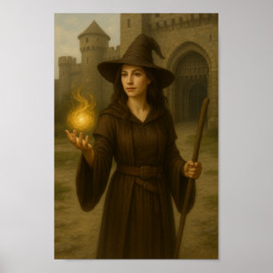 Sorceress at the Castle Gate – Power Stands Watch Poster