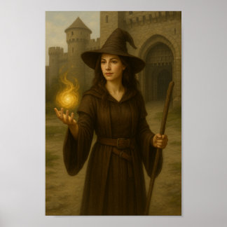 Sorceress at the Castle Gate – Power Stands Watch Poster