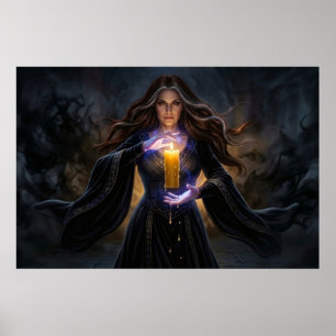 Sorceress of the Arcane Candle Poster