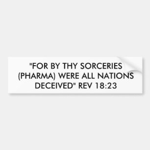 SORCERIES BUMPER STICKER